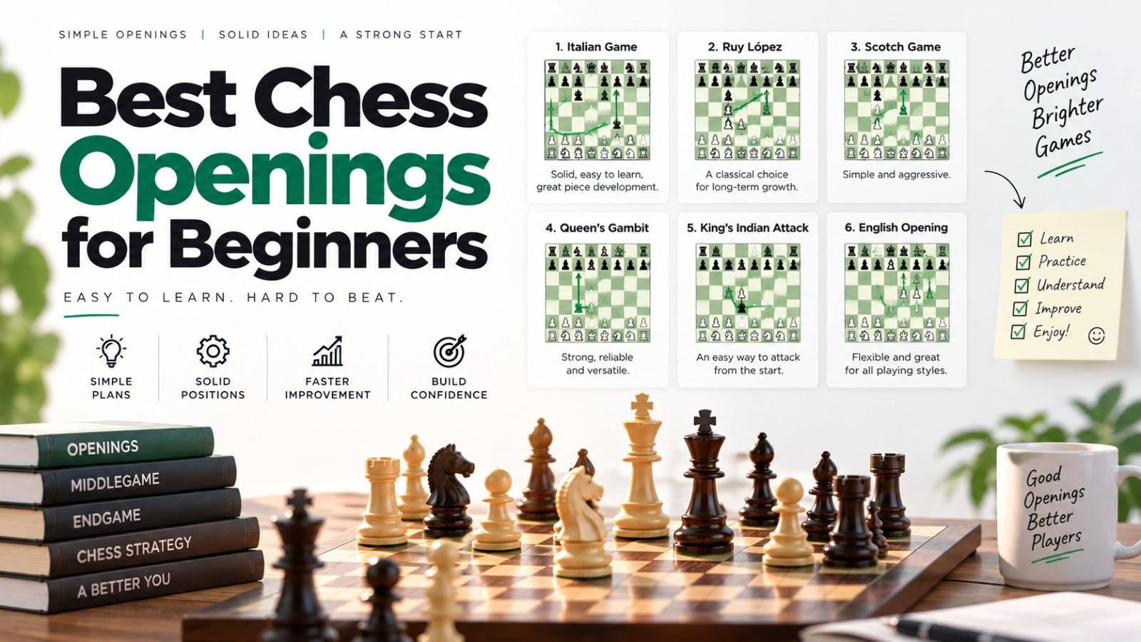 Best Chess Openings for Beginners: A Complete Guide to Starting Every Game Strong