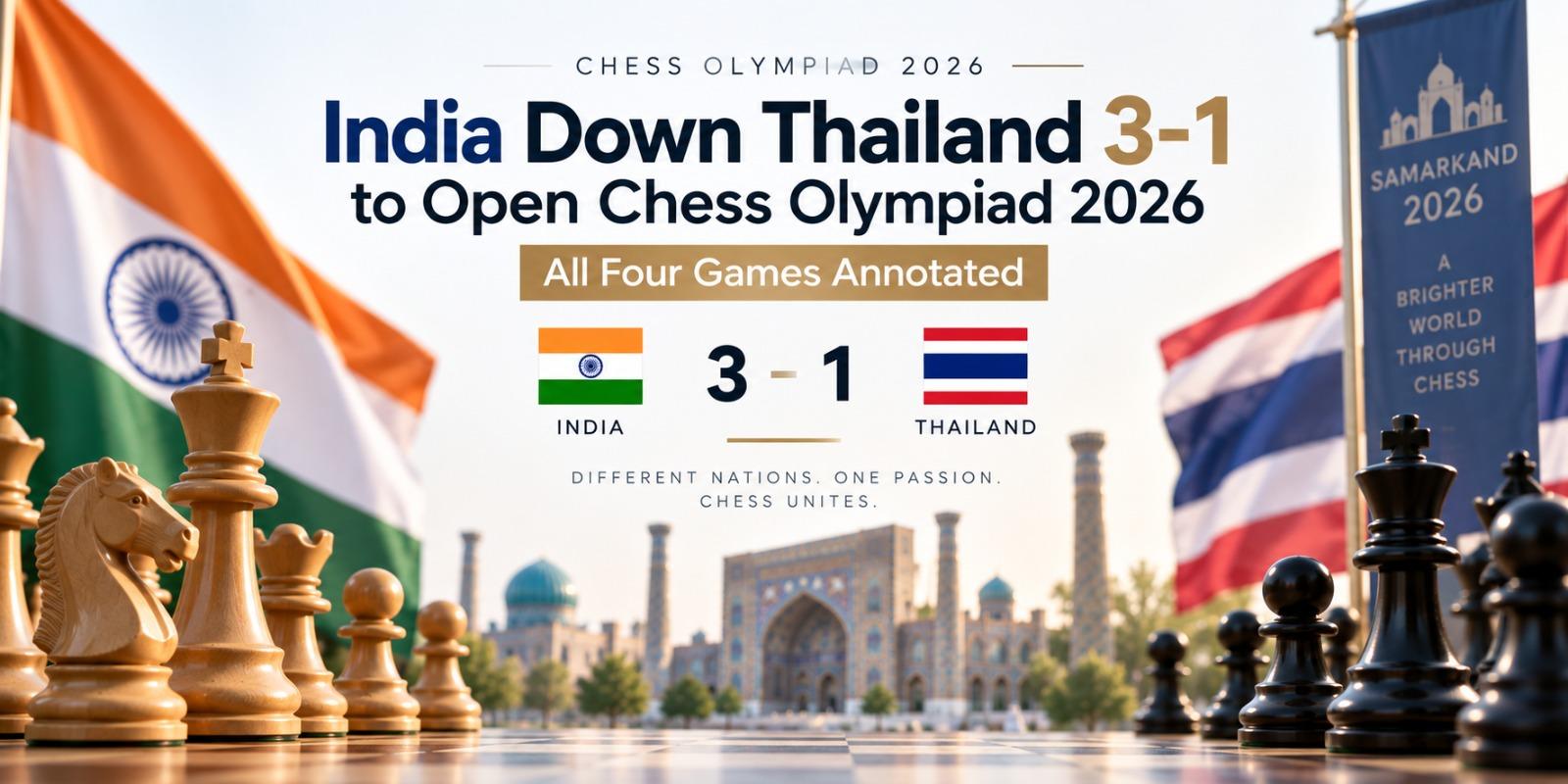 India Beat Thailand 3-1 In Olympiad Opener Despite Erigaisi Stunner